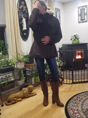 Winter Coat Fur Lined Hood, Calvin Klein